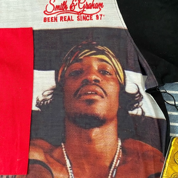 90’s VINTAGE-OutKast:Big Boi & Andre 3000 TRAP Smith & Graham Short Sleeve Shirt - Picture 2 of 5